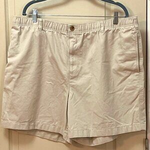 Lands' End Men's Size 42 100% Cotton 4 Pocket Shorts. Cream